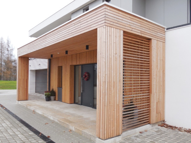 venkovní dřevěná terasa tlakově impregnovaná